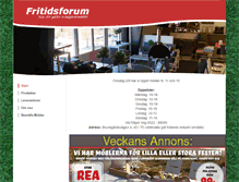 Tablet Screenshot of fritidsforum.com